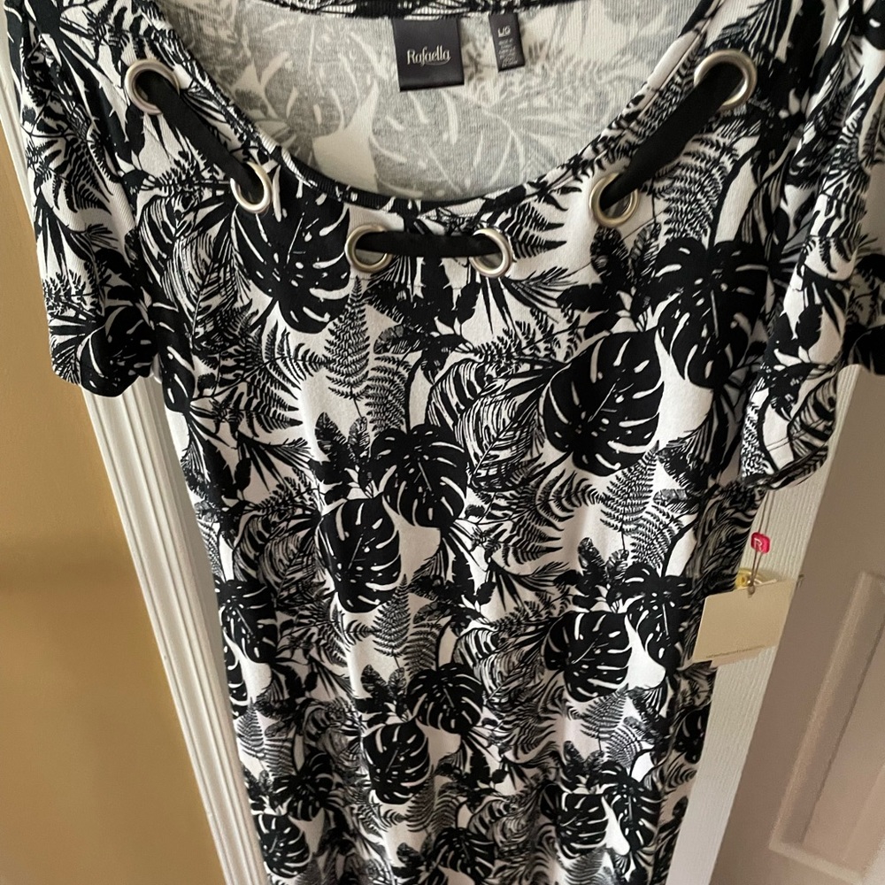 Rafaella black and white dress